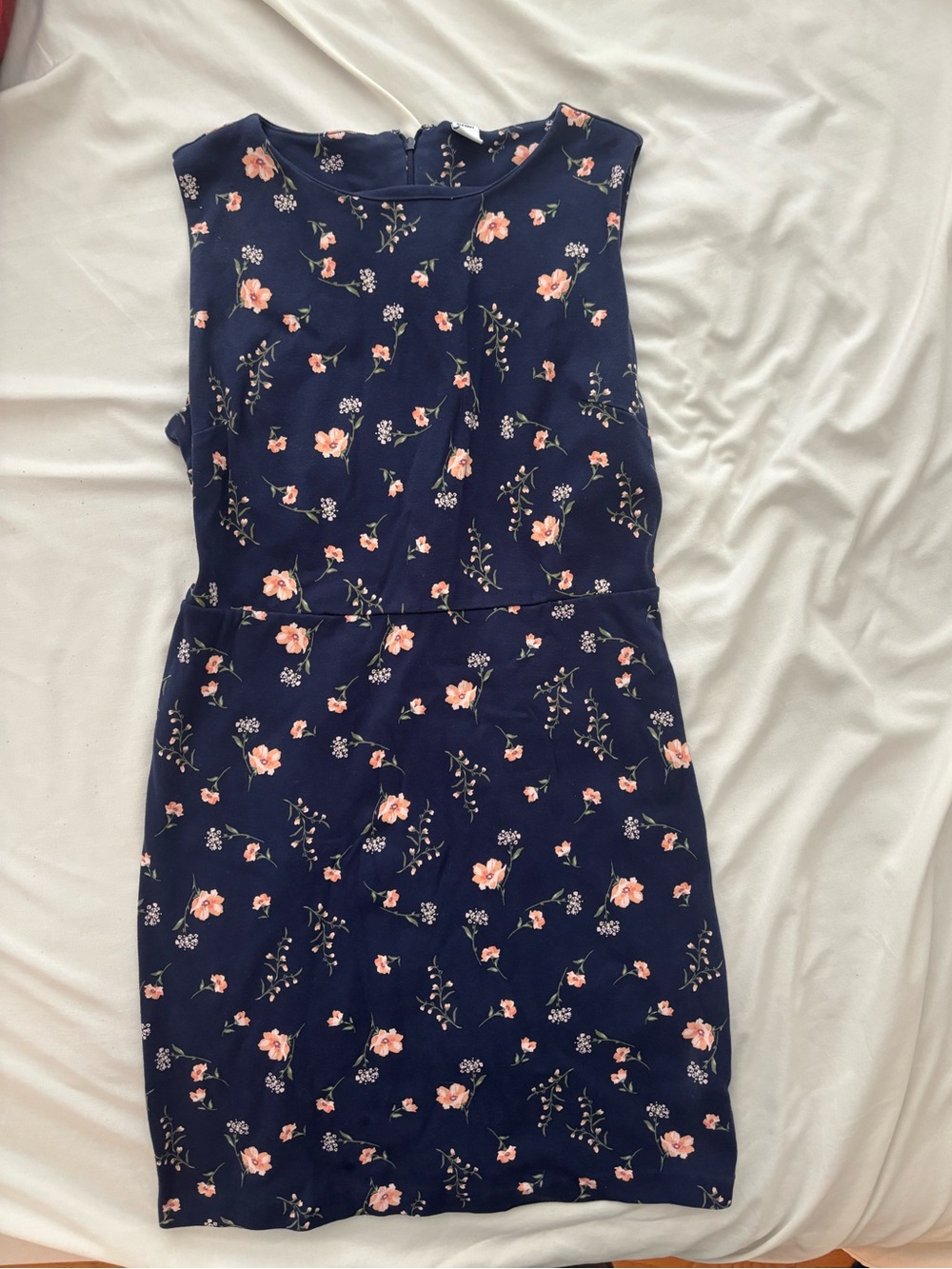 Old Navy Floral Ponte Knit Sleeveless Dress